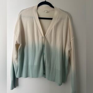 Candace Cameron Bure Dip-Dyed V-Neck Cardigan